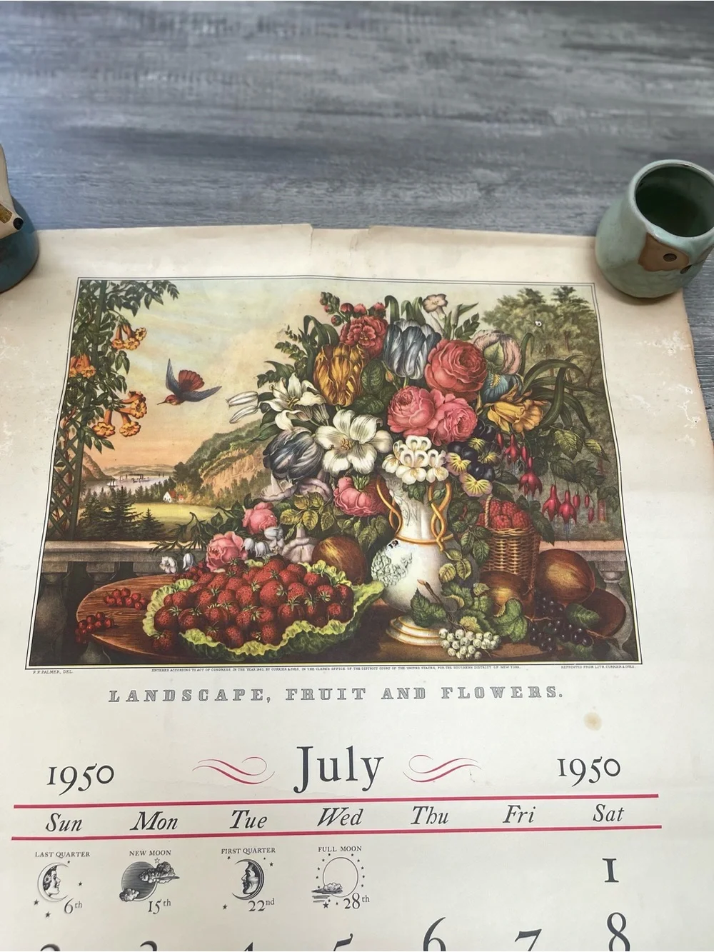 1950s Authentic Hartford, CT Illustrated Wall Calendar